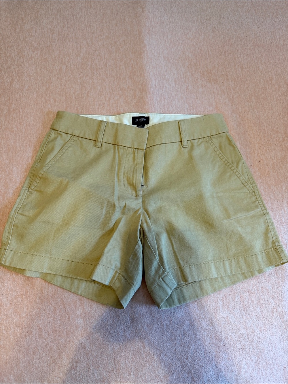 J. Crew Light Tan Cotton Bermuda Shorts